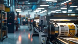 מכונה מהירה להדפסת מדבקות בגלילים